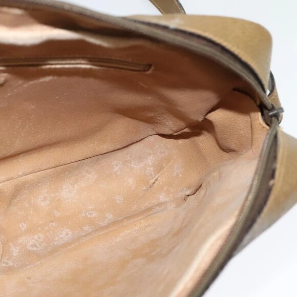 GUCCI GG Plus Supreme Shoulder Bag PVC Beige Gold Auth BA1591 - Picture 10 of 16